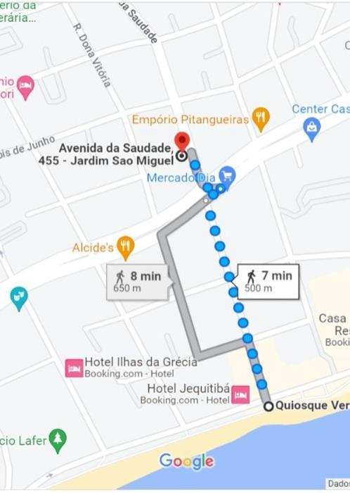 Apartamento No Guaruja - 500M Da Praia Da Enseada Экстерьер фото